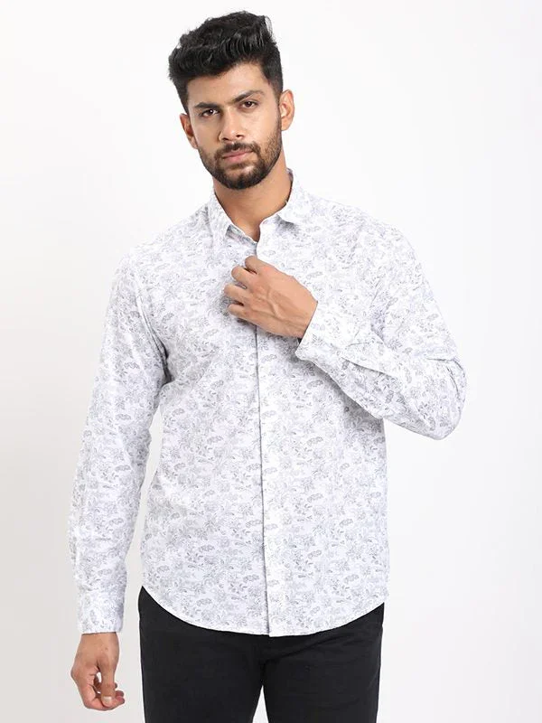 Men's Printed Full Sleeves Cotton Shirt