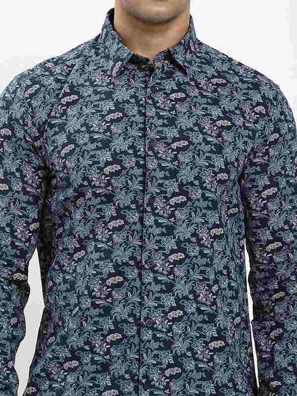 Men's Printed Full Sleeves Cotton Shirt - Image 3