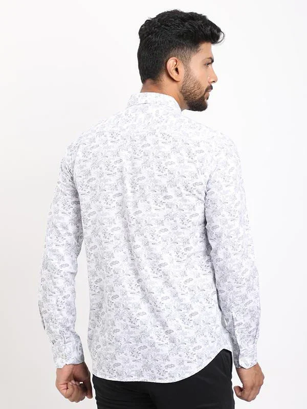 Men's Printed Full Sleeves Cotton Shirt - Image 3