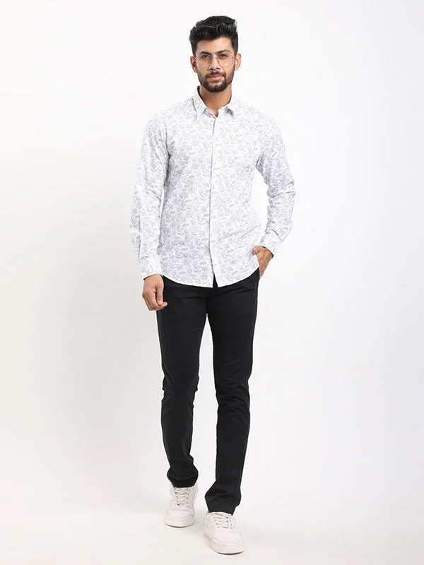 Men's Printed Full Sleeves Cotton Shirt - Image 4