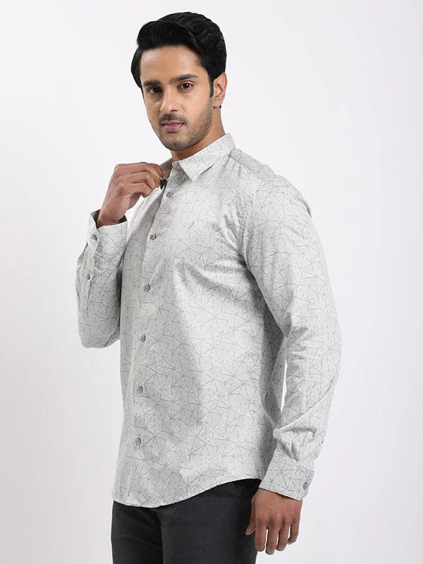 Men's Printed Full Sleeves Cotton Shirt - Image 2