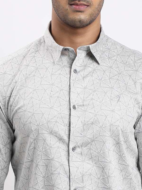 Men's Printed Full Sleeves Cotton Shirt - Image 3