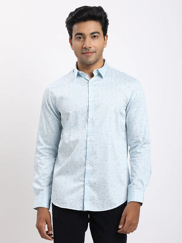 Men's Printed Full Sleeves Cotton Shirt - Image 6