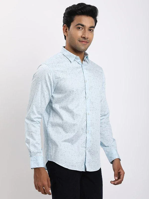 Men's Printed Full Sleeves Cotton Shirt - Image 7