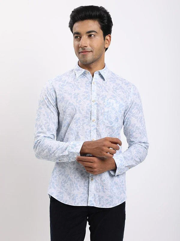 Men's Printed Full Sleeves Cotton Shirt