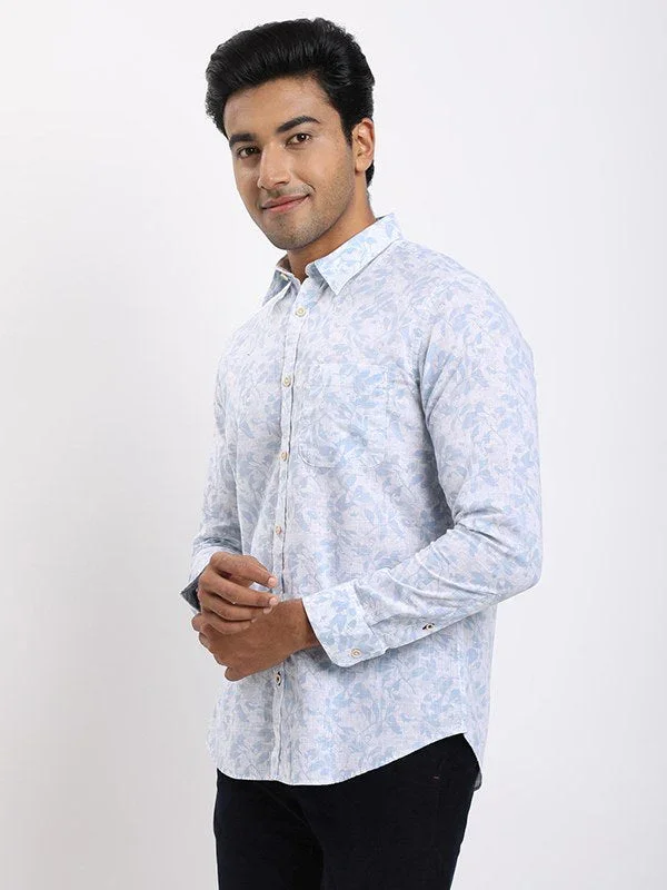 Men's Printed Full Sleeves Cotton Shirt - Image 2