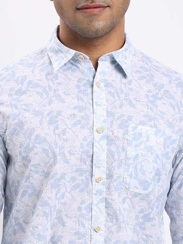 Men's Printed Full Sleeves Cotton Shirt - Image 3