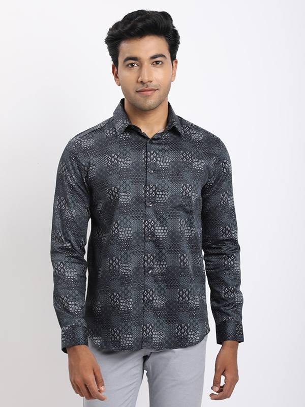 Men's Printed Full Sleeves Cotton Shirt