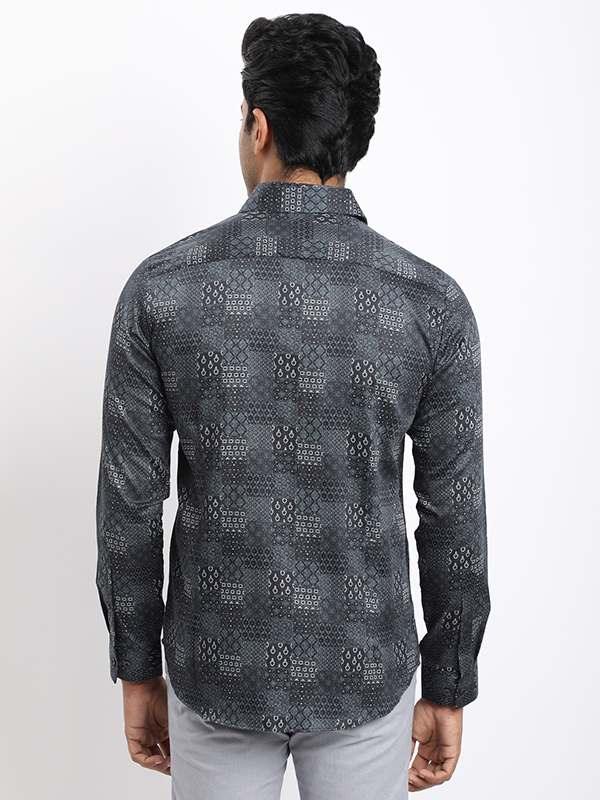 Men's Printed Full Sleeves Cotton Shirt - Image 4