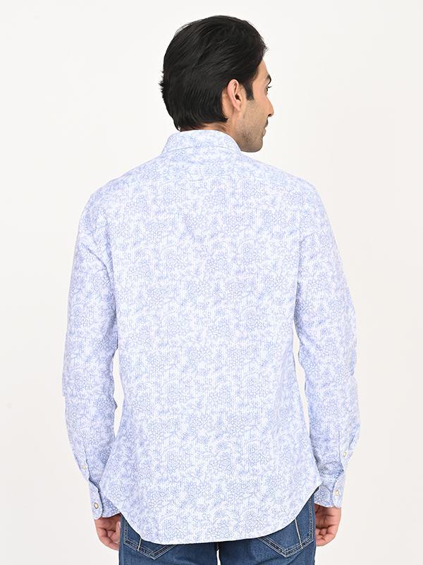 Men's Printed Full Sleeves Cotton Shirt - Image 4
