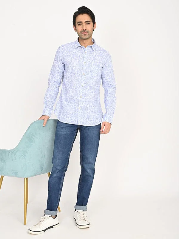 Men's Printed Full Sleeves Cotton Shirt - Image 5