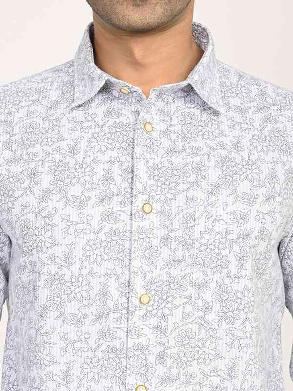 Men's Printed Full Sleeves Cotton Shirt - Image 8