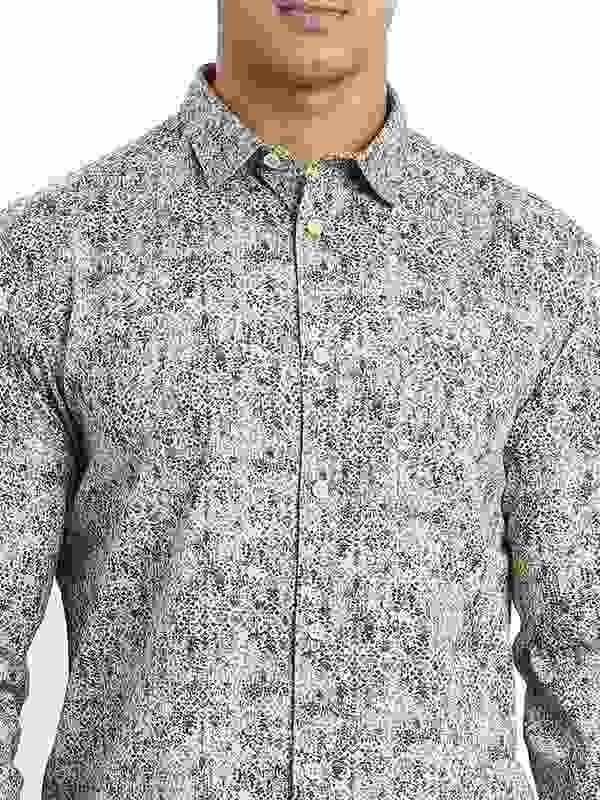 Men's Printed Full Sleeves Cotton Shirt - Image 3