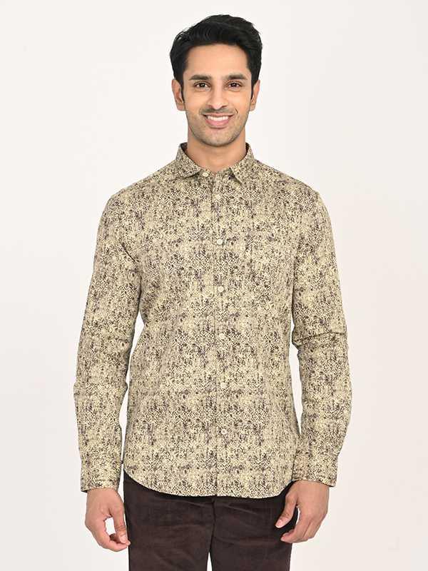 Men's Printed Full Sleeves Cotton Shirt