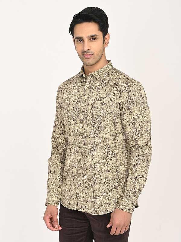 Men's Printed Full Sleeves Cotton Shirt - Image 2