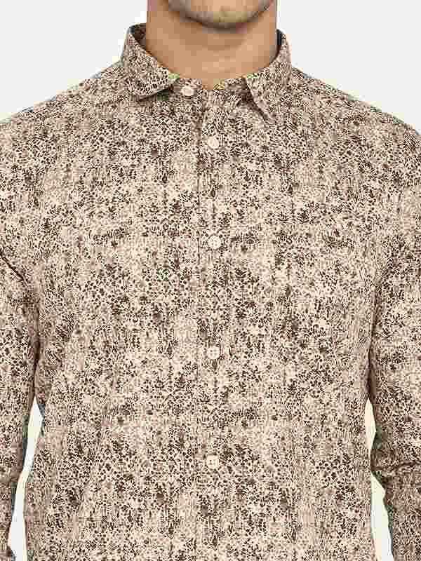 Men's Printed Full Sleeves Cotton Shirt - Image 3
