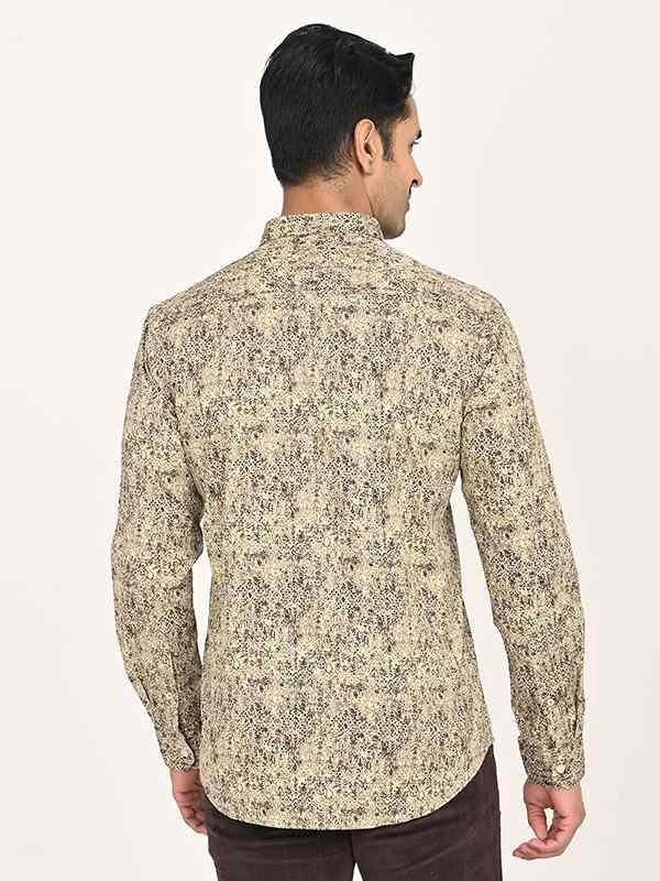 Men's Printed Full Sleeves Cotton Shirt - Image 4
