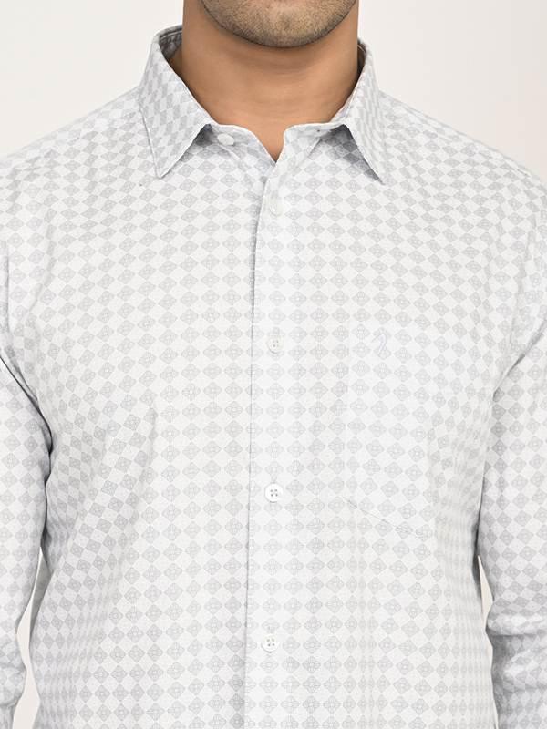 Men's Printed Full Sleeves Cotton Shirt - Image 3