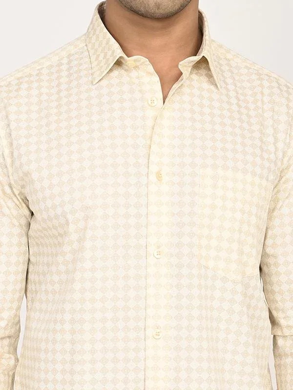 Men's Printed Full Sleeves Cotton Shirt - Image 8