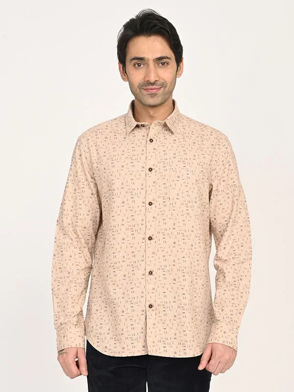 Men's Printed Full Sleeves Cotton Shirt