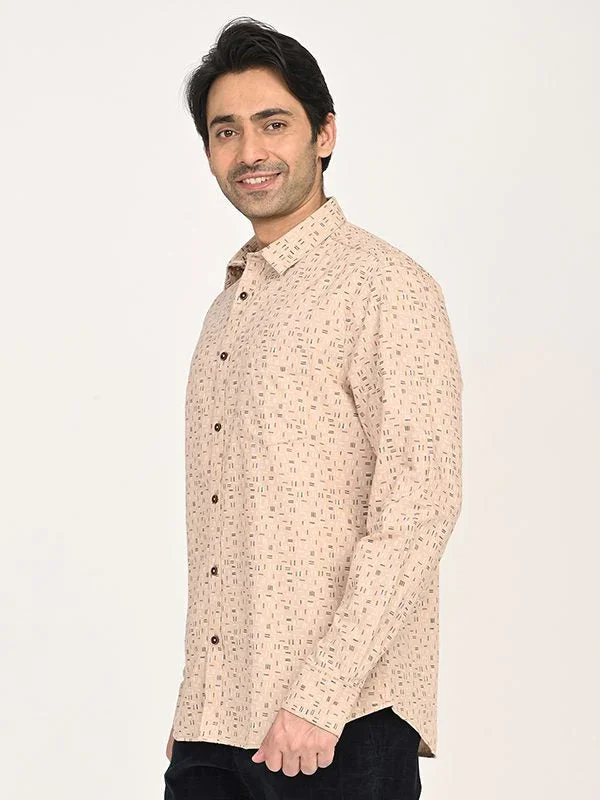 Men's Printed Full Sleeves Cotton Shirt - Image 2