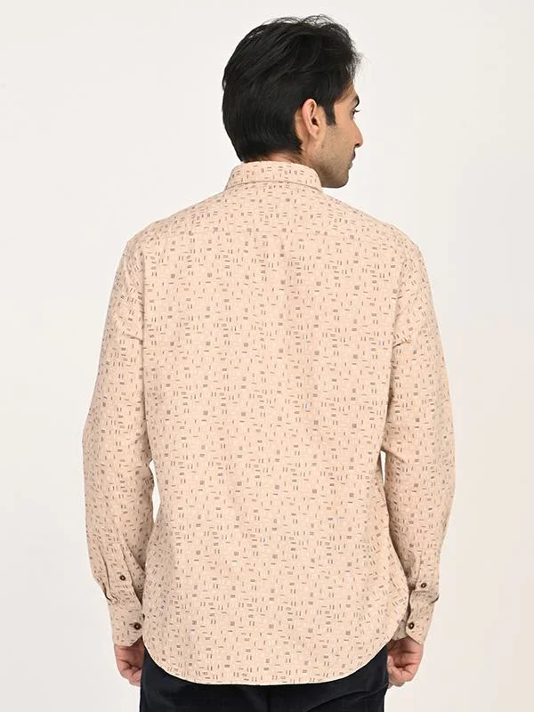 Men's Printed Full Sleeves Cotton Shirt - Image 4