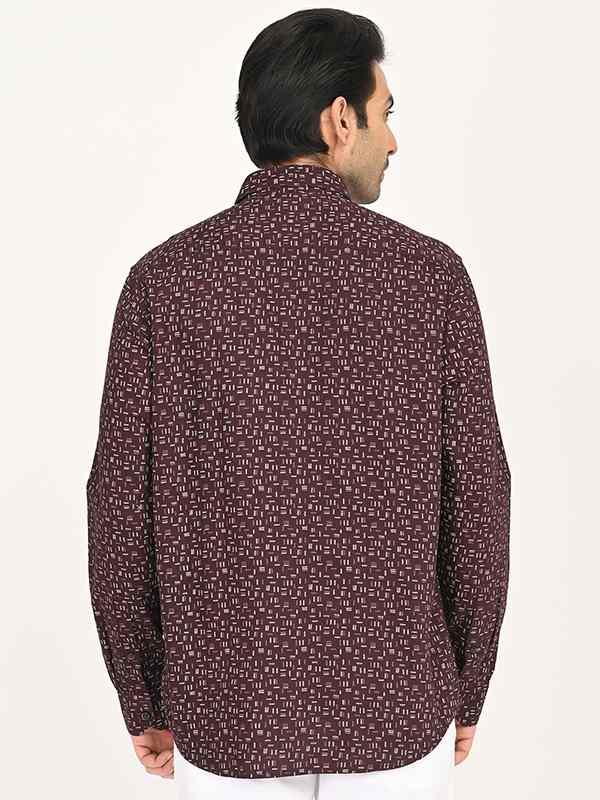 Men's Printed Full Sleeves Cotton Shirt - Image 9