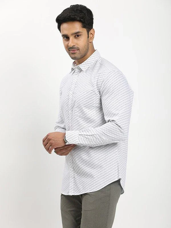 Men's Printed Full Sleeves Cotton Shirt - Image 2