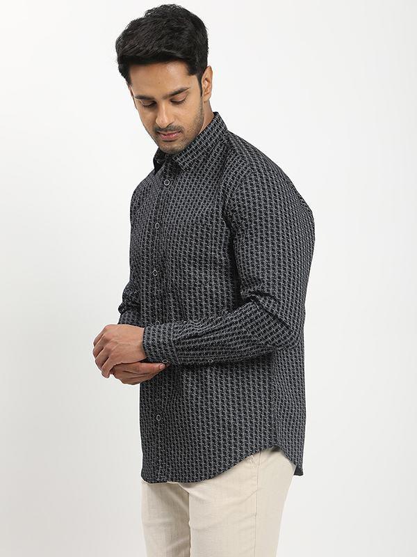 Men's Printed Full Sleeves Cotton Shirt - Image 7