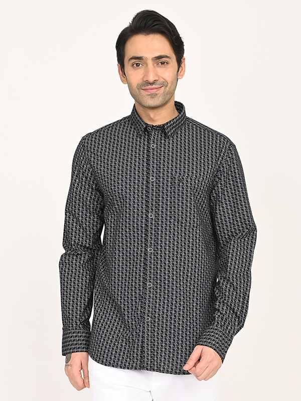 Men's Printed Full Sleeves Cotton Shirt - Image 6
