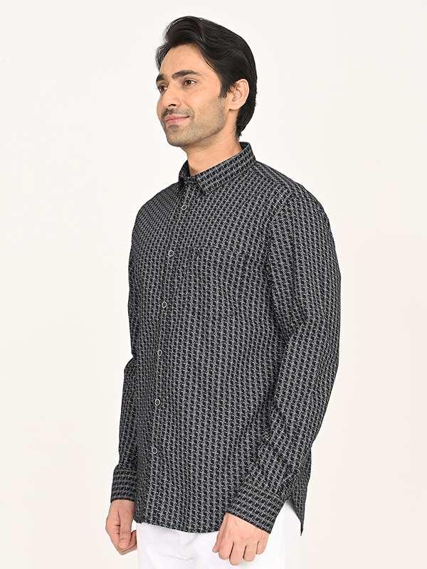 Men's Printed Full Sleeves Cotton Shirt - Image 7
