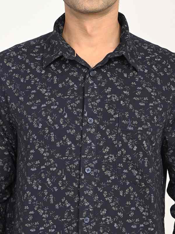 Men's Printed Full Sleeves Cotton Shirt - Image 3