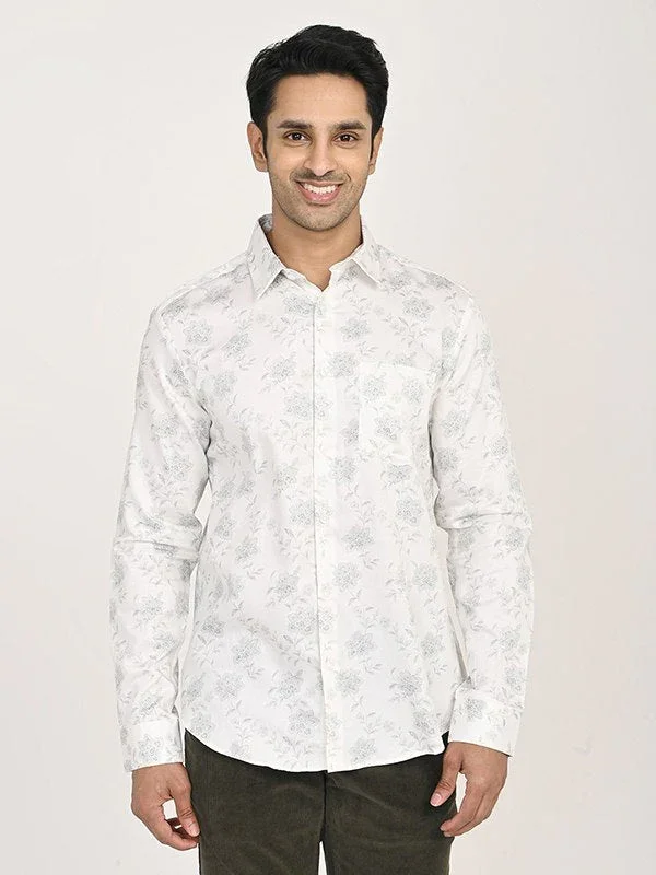 Men's Printed Full Sleeves Cotton Shirt