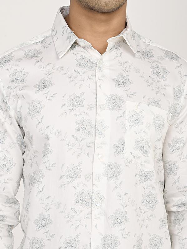 Men's Printed Full Sleeves Cotton Shirt - Image 3