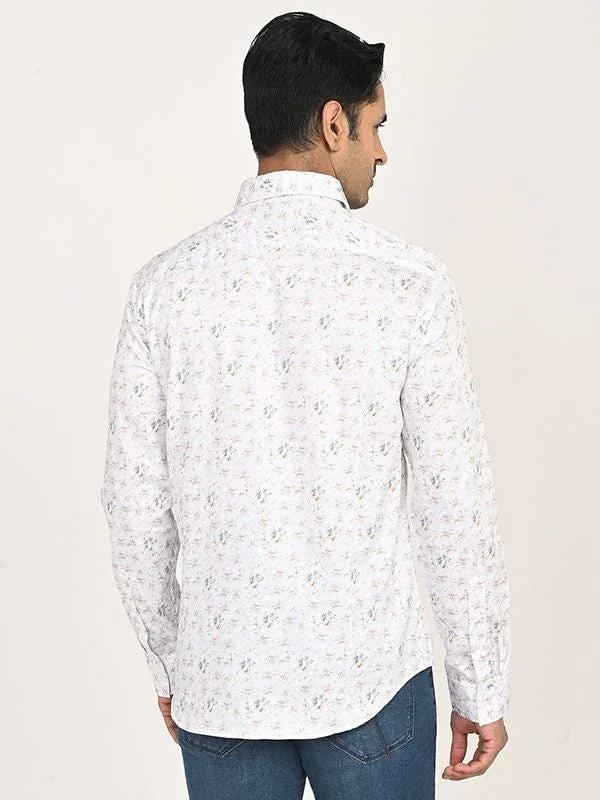 Men's Printed Full Sleeves Cotton Shirt - Image 4