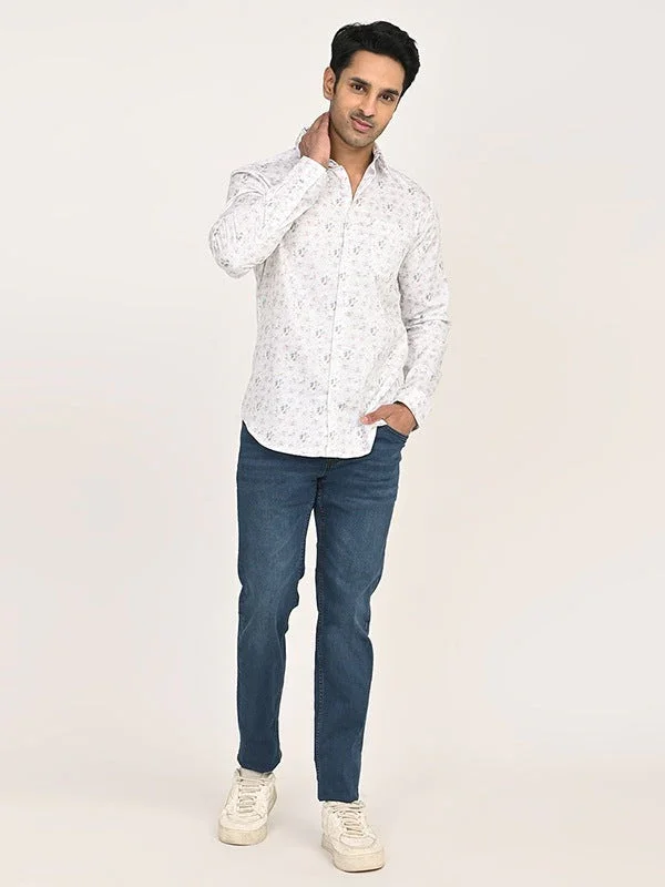 Men's Printed Full Sleeves Cotton Shirt - Image 5