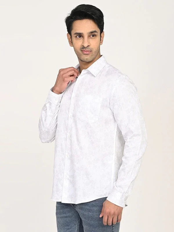 Men's Printed Full Sleeves Cotton Shirt - Image 2