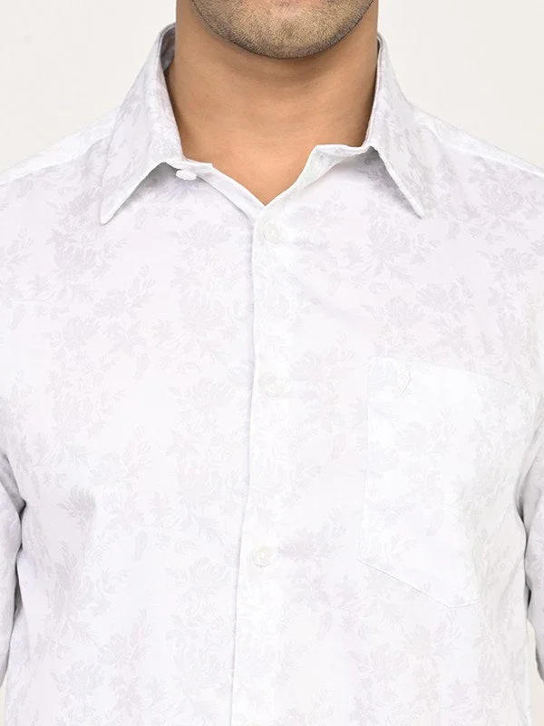 Men's Printed Full Sleeves Cotton Shirt - Image 3