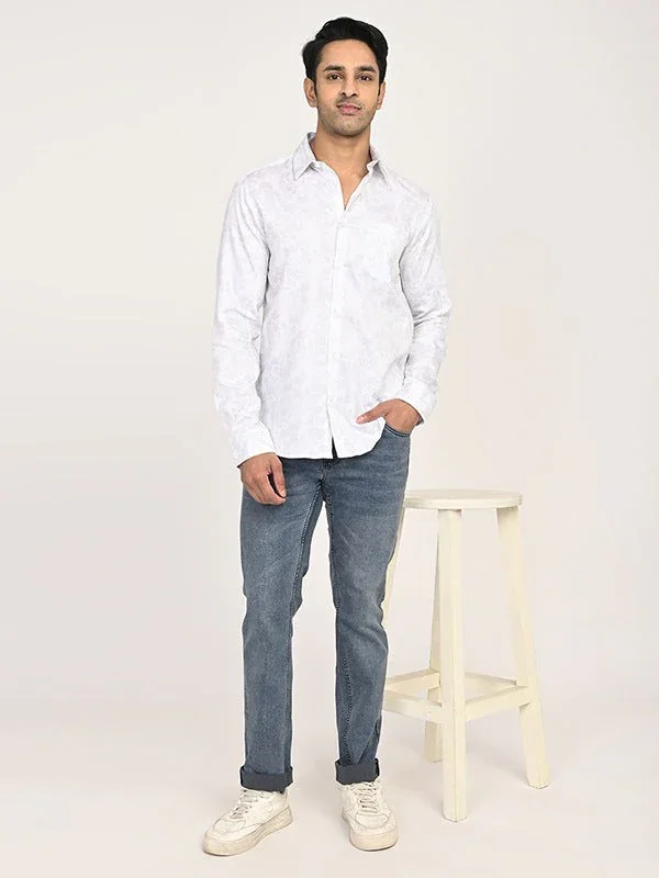 Men's Printed Full Sleeves Cotton Shirt - Image 5