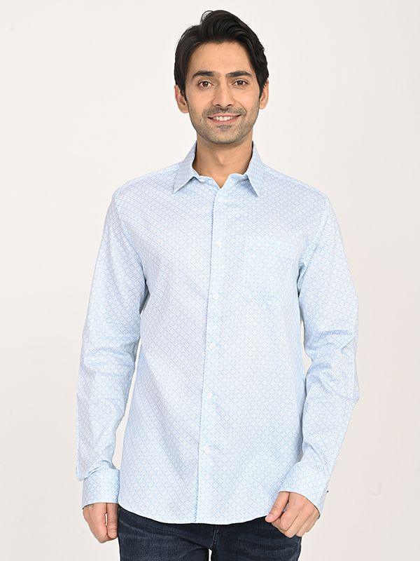Men's Printed Full Sleeves Cotton Shirt