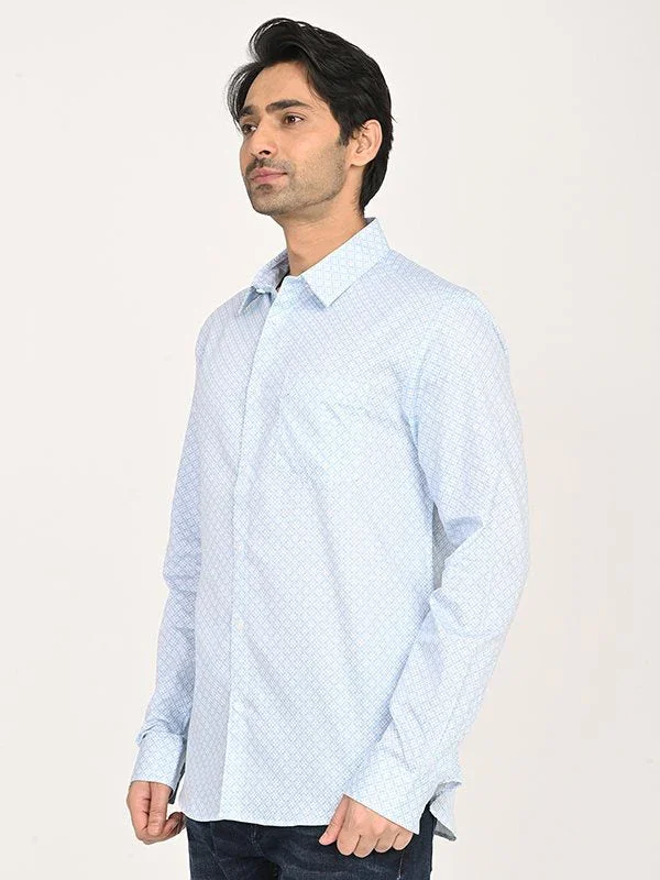 Men's Printed Full Sleeves Cotton Shirt - Image 2