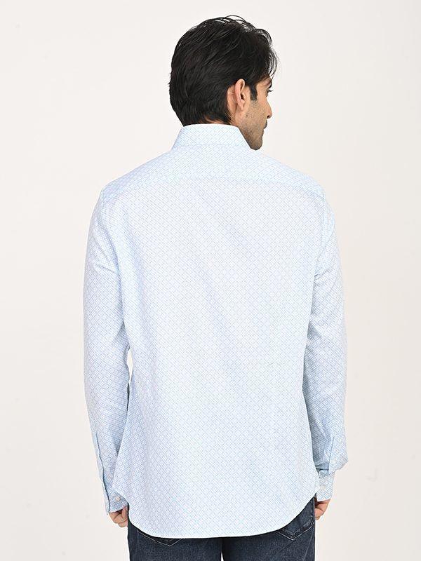 Men's Printed Full Sleeves Cotton Shirt - Image 4