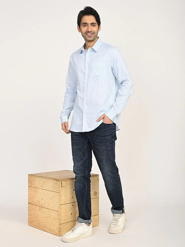 Men's Printed Full Sleeves Cotton Shirt - Image 5