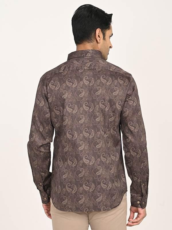 Men's Printed Full Sleeves Cotton Shirt - Image 4