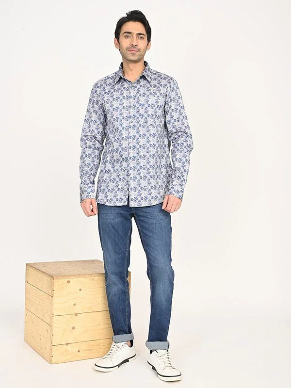 Men's Printed Full Sleeves Cotton Shirt - Image 5