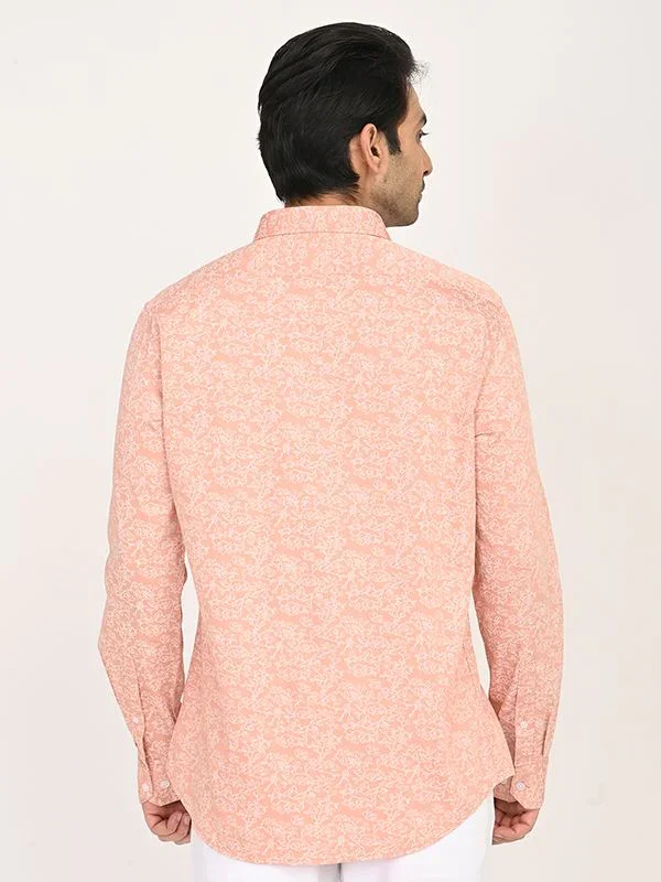 Men's Printed Full Sleeves Cotton Shirt - Image 4