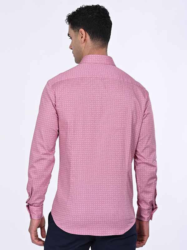 Men's Printed Full Sleeves Cotton Stretch Shirt - Image 4