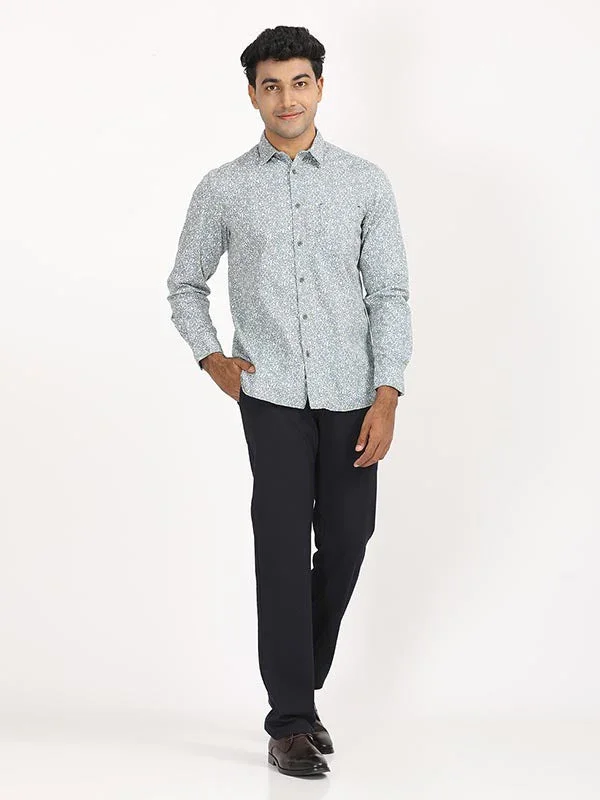 Men's Printed Full Sleeves Cotton Stretch Shirt - Image 3