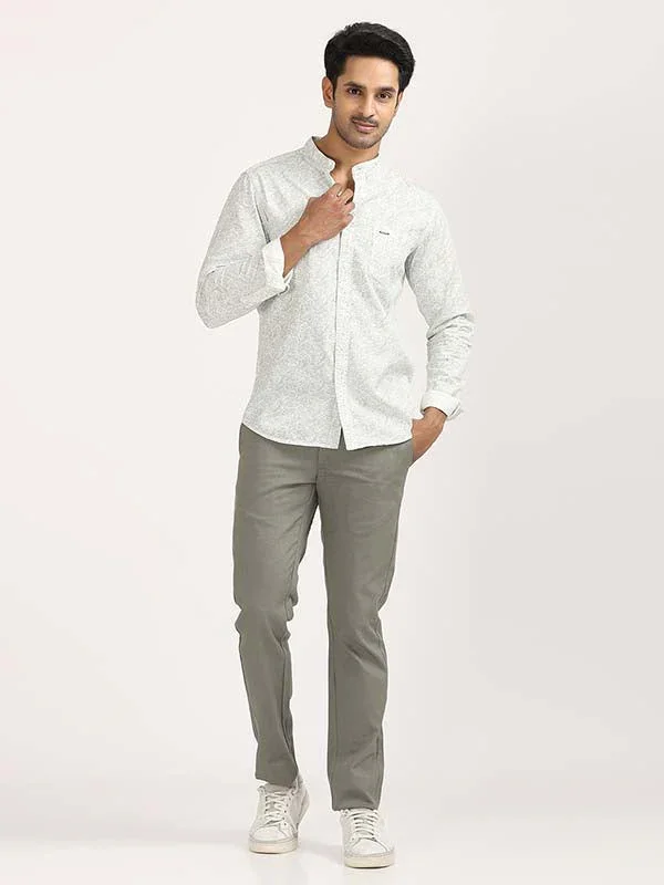 Men's Printed Full Sleeves Cotton Stretch Shirt - Image 3