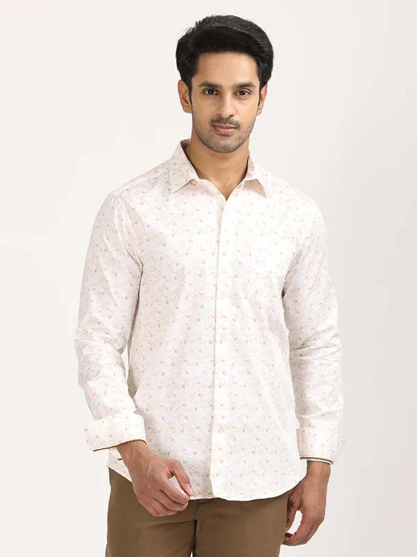 Men's Printed Full Sleeves Cotton Stretch Shirt - Image 5